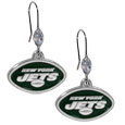New York Jets Crystal Dangle Earrings